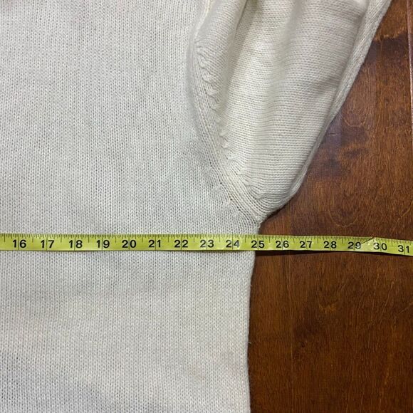 Enyce Vintage Y2K Casual Crewneck Wool Acrylic Cream Sweater Men's Size XXL - Picture 6 of 7